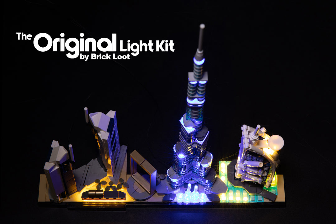LED Lighting Kit for LEGO Architecture Dubai Skyline set 21052