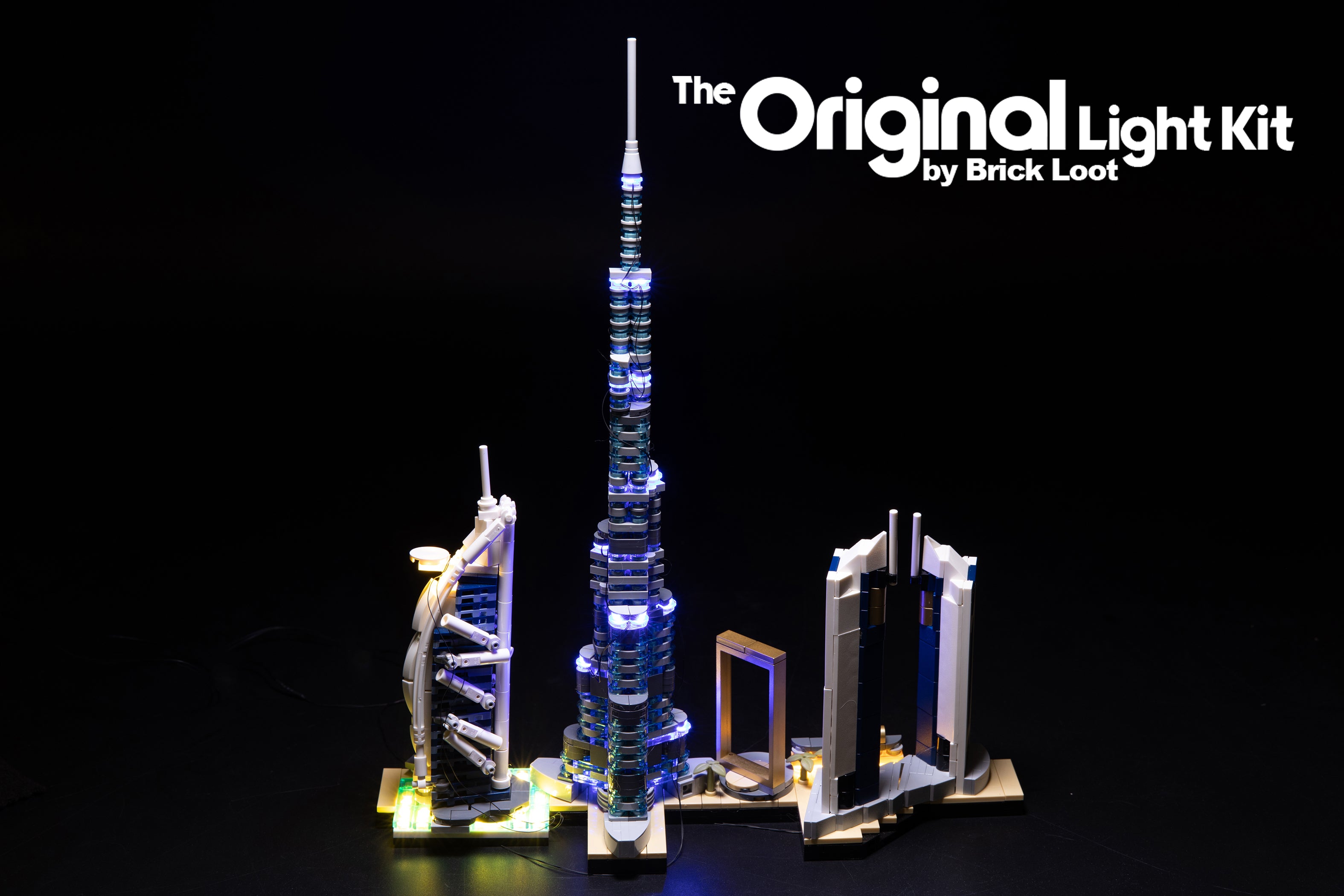 LED Lighting Kit for LEGO Architecture Dubai Skyline set 21052