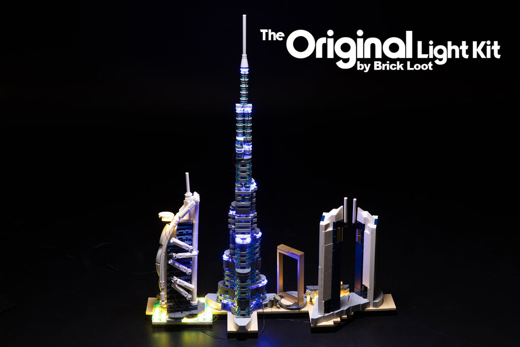 LED Lighting Kit for LEGO Architecture Dubai Skyline set 21052 – Brick
