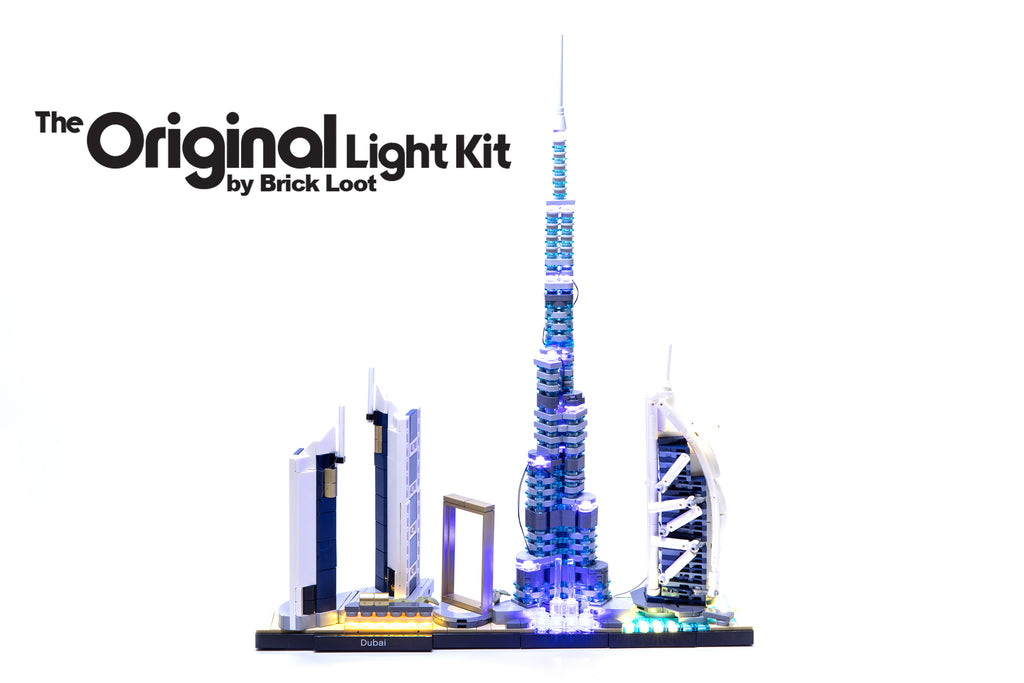 LED Lighting Kit for LEGO Architecture Dubai Skyline set 21052 – Brick