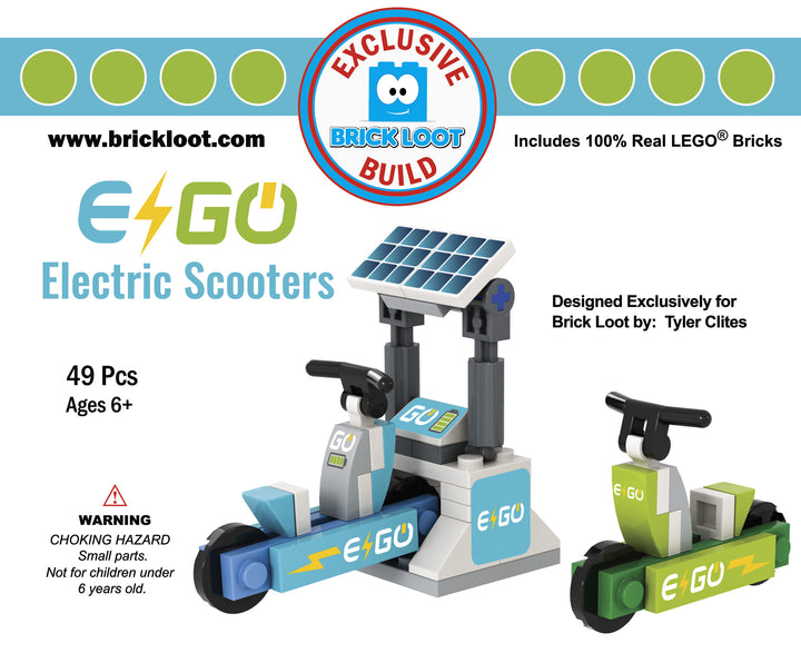 Exclusive Brick Loot Build Electric Scooters – 100% LEGO Bricks