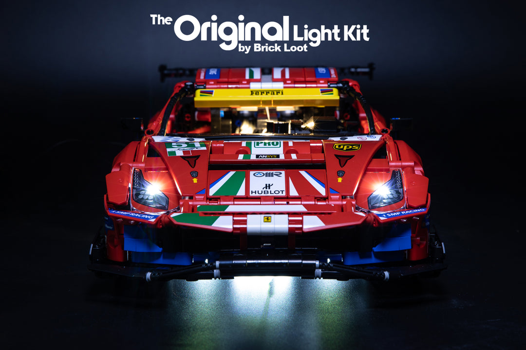 LED Lighting Kit for LEGO® Ferrari 488 GTE “AF Corse #51” set 42125