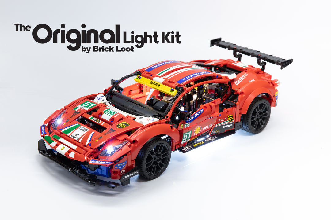 LED Lighting Kit for LEGO® Ferrari 488 GTE “AF Corse #51” set 42125