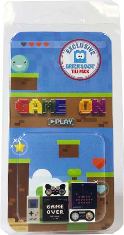 Brick Loot Exclusive Game-On Gamer Accessory Custom Tile Pack LIMITED EDITION