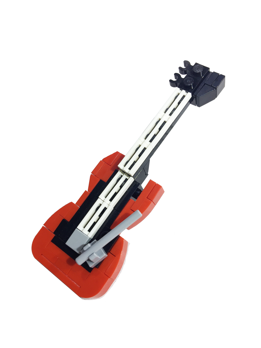 New! Lego Acoustic Guitar Set of 3 with Stand Minfigure Rock n