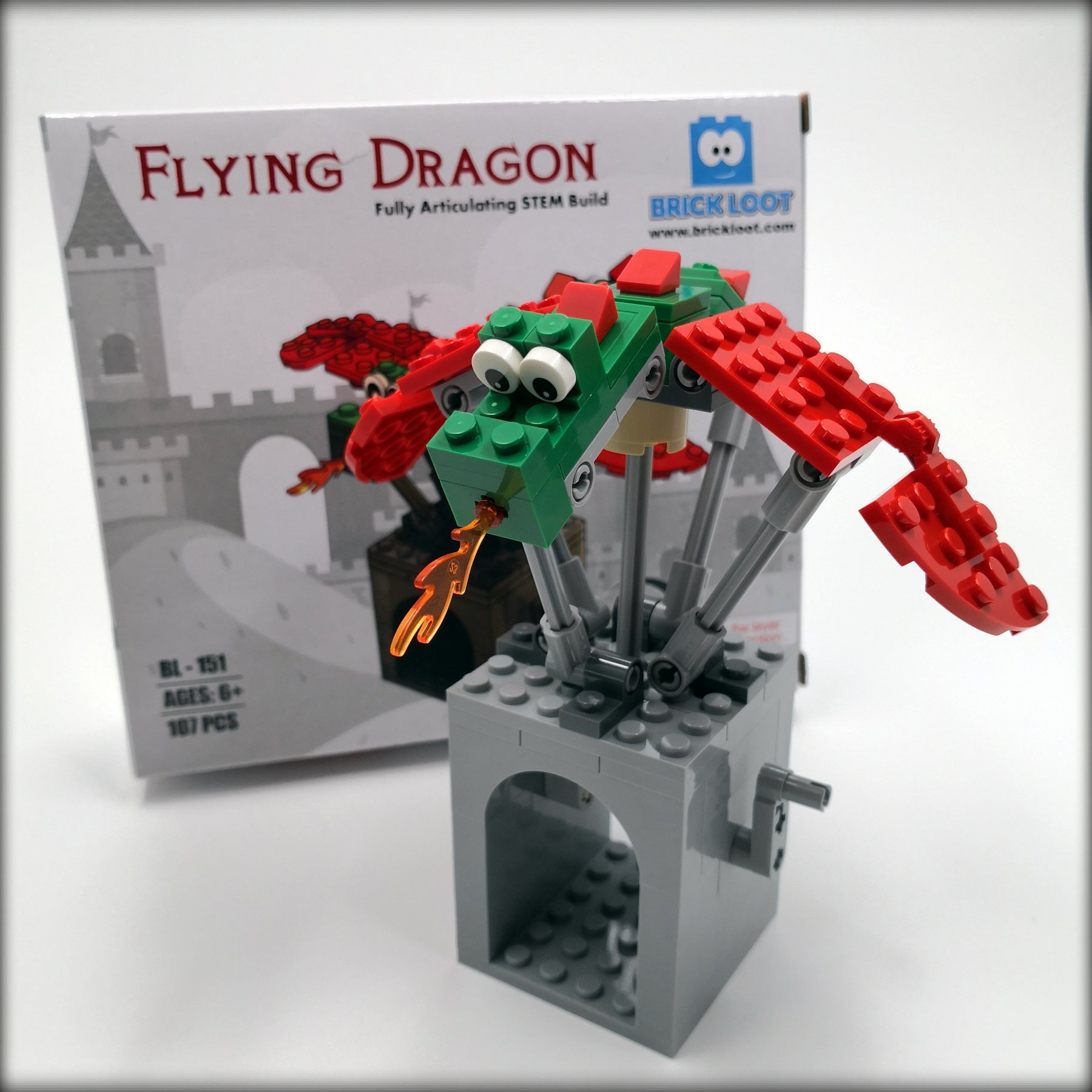 Simple sales lego dragon