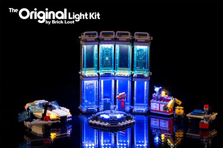 LED Lighting Kit for LEGO Iron Man Armory set 76216
