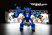 Close up of Igor and the LEGO Iron Man Hall of Armor set 76125 with the Brick Loot LED Light Kit