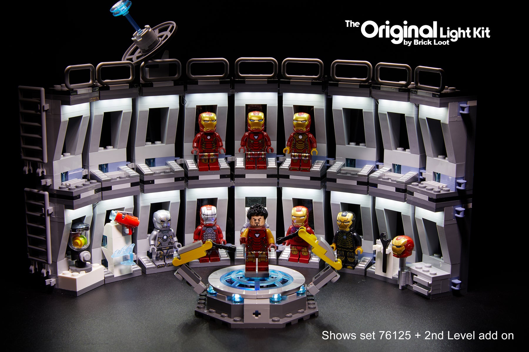 LED Lighting Kit for LEGO Iron Man Hall of Armor 76125 Brick Loot
