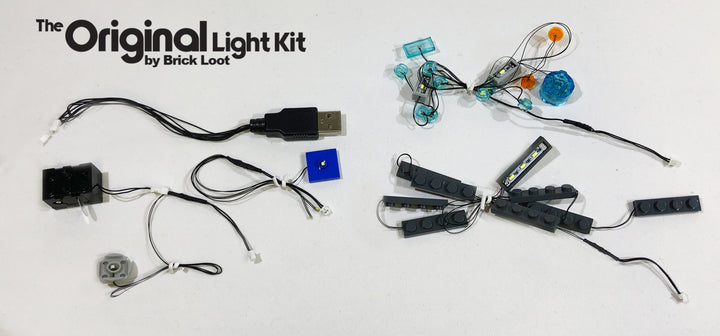 Brick Loot Light Kit LED strings for the LEGO Iron Man Hall of Armor set 76125.