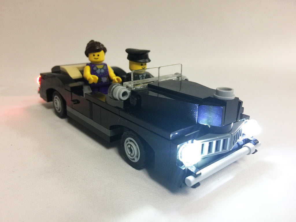 Brick Loot LED Lighting Kit for LEGO Cars - Double Clear and Double Red LED Car Kit for Front and Rear Lights. LEGO set (pictured) not included.
