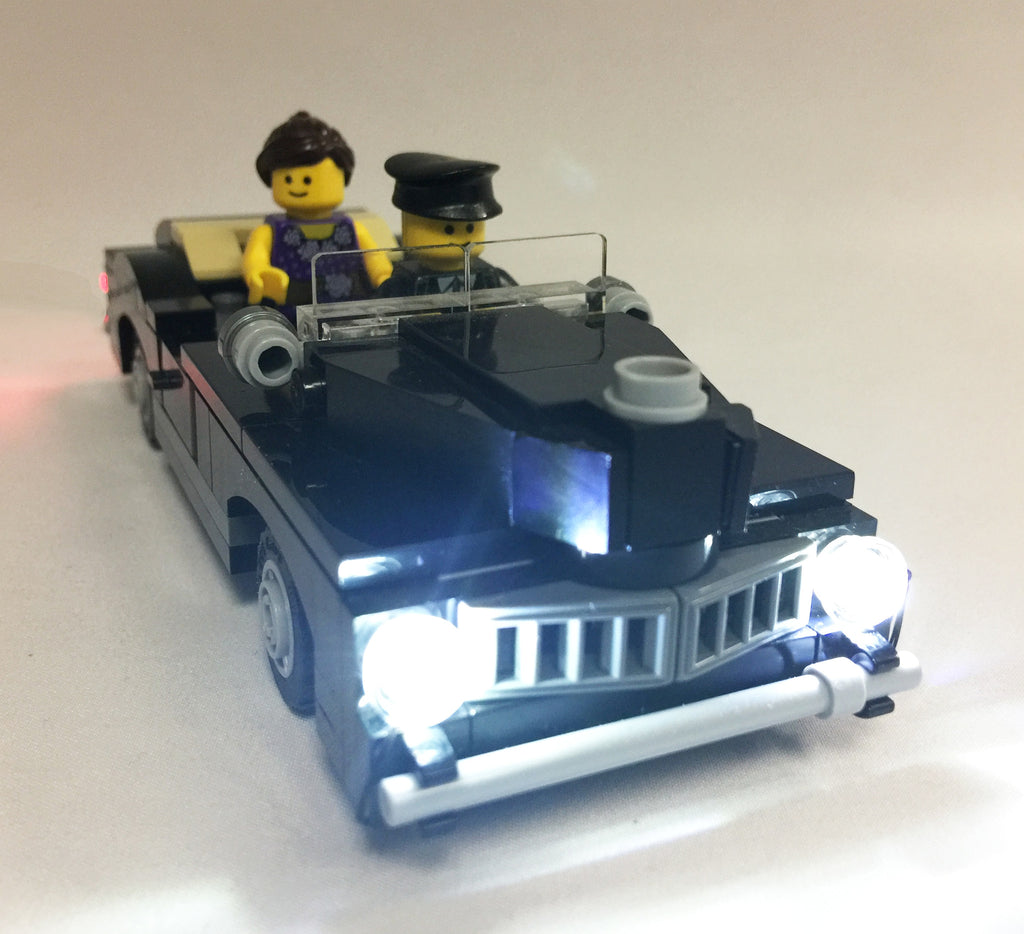 Brick Loot LED Lighting Kit for LEGO Cars - Double Clear and Double Red LED Car Kit for Front and Rear Lights. LEGO set (pictured) not included.