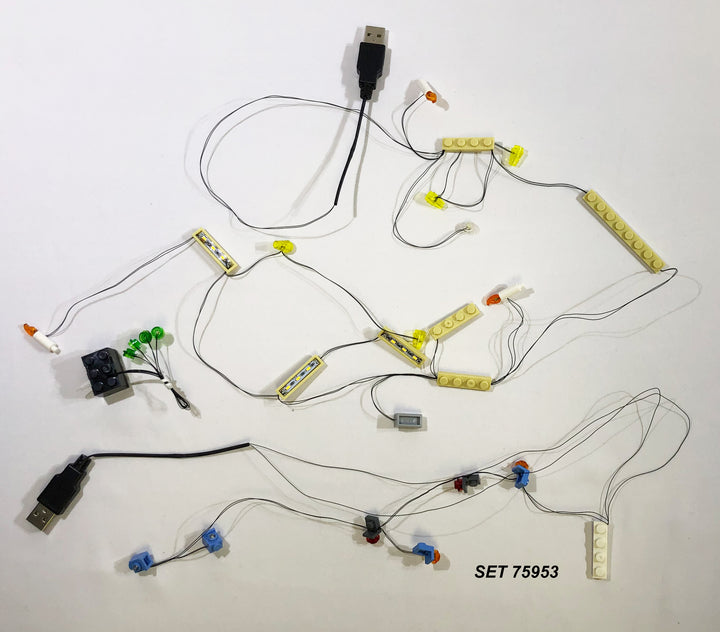 Brick Loot Light Kit LED strings, custom designed for the LEGO Harry Potter Whomping Willow set 75953.