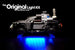 LEGO The DeLorean Time Machine set 21103 with the Brick Loot LED Light Kit. Featured here is the cool undermount lighting. 