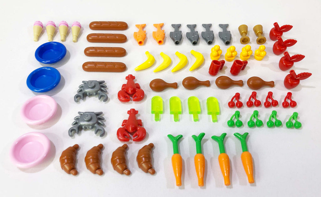Toy Food Accessory Pack BL-110 - Major Brand Brick Compatible