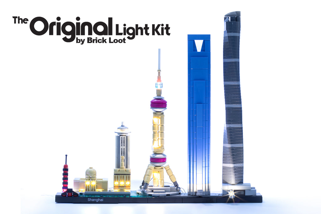 LED Lighting Kit for LEGO Architecture Skyline Shanghai set 21039 Brick Loot