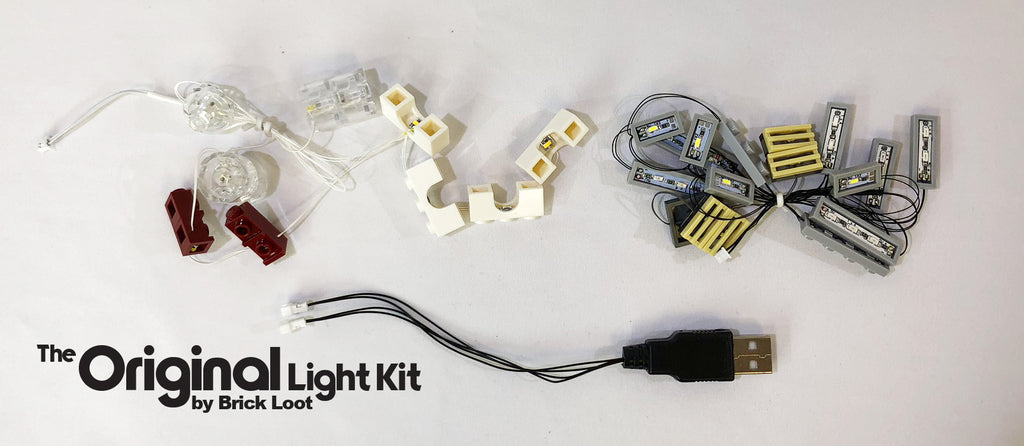 Brick Loot LED Light Strings, custom-designed to illuminate the LEGO Architecture Paris Skyline set 21044.