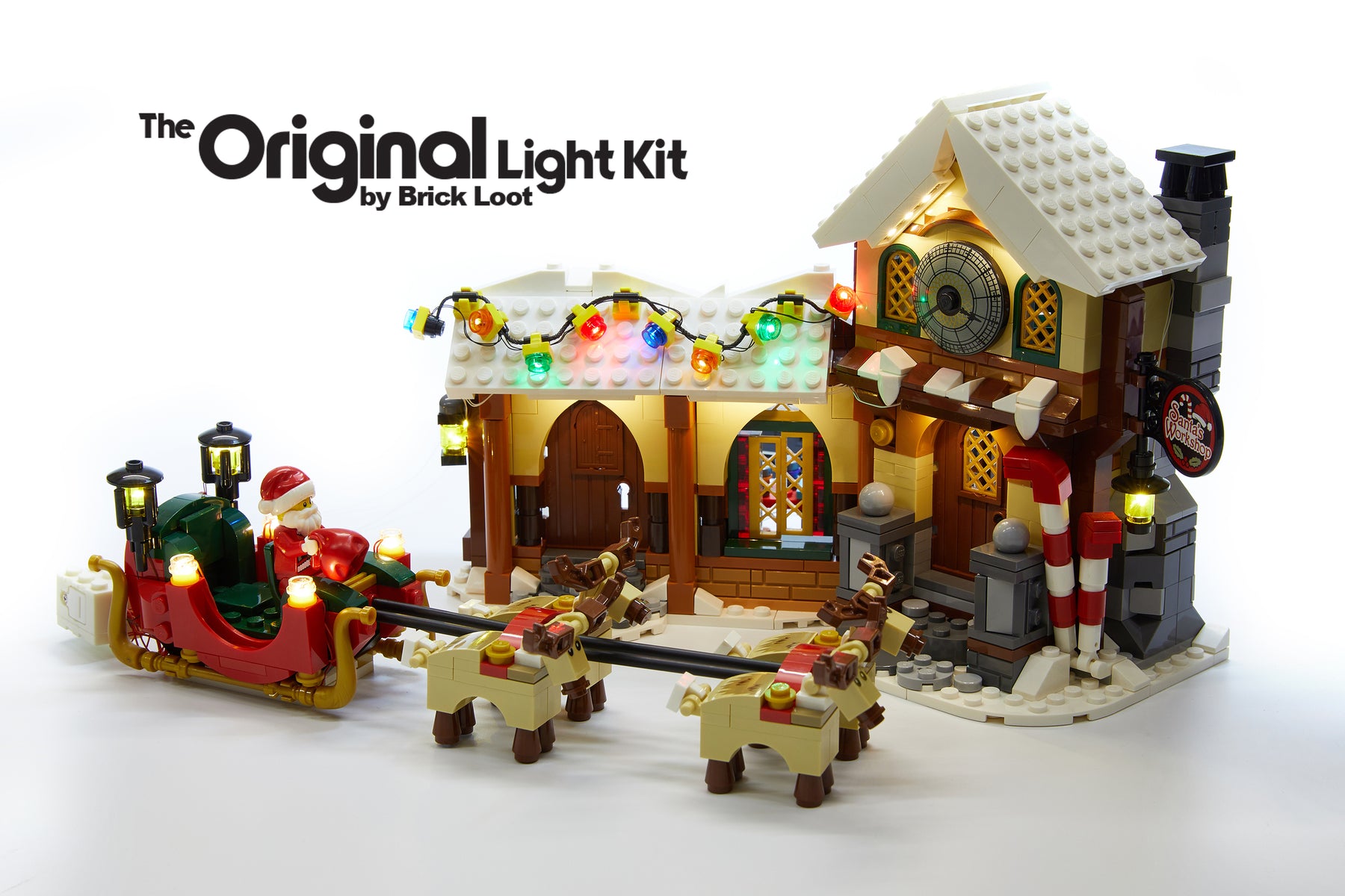 LED Lighting Kit for LEGO Santa s Workshop 10245 Brick Loot