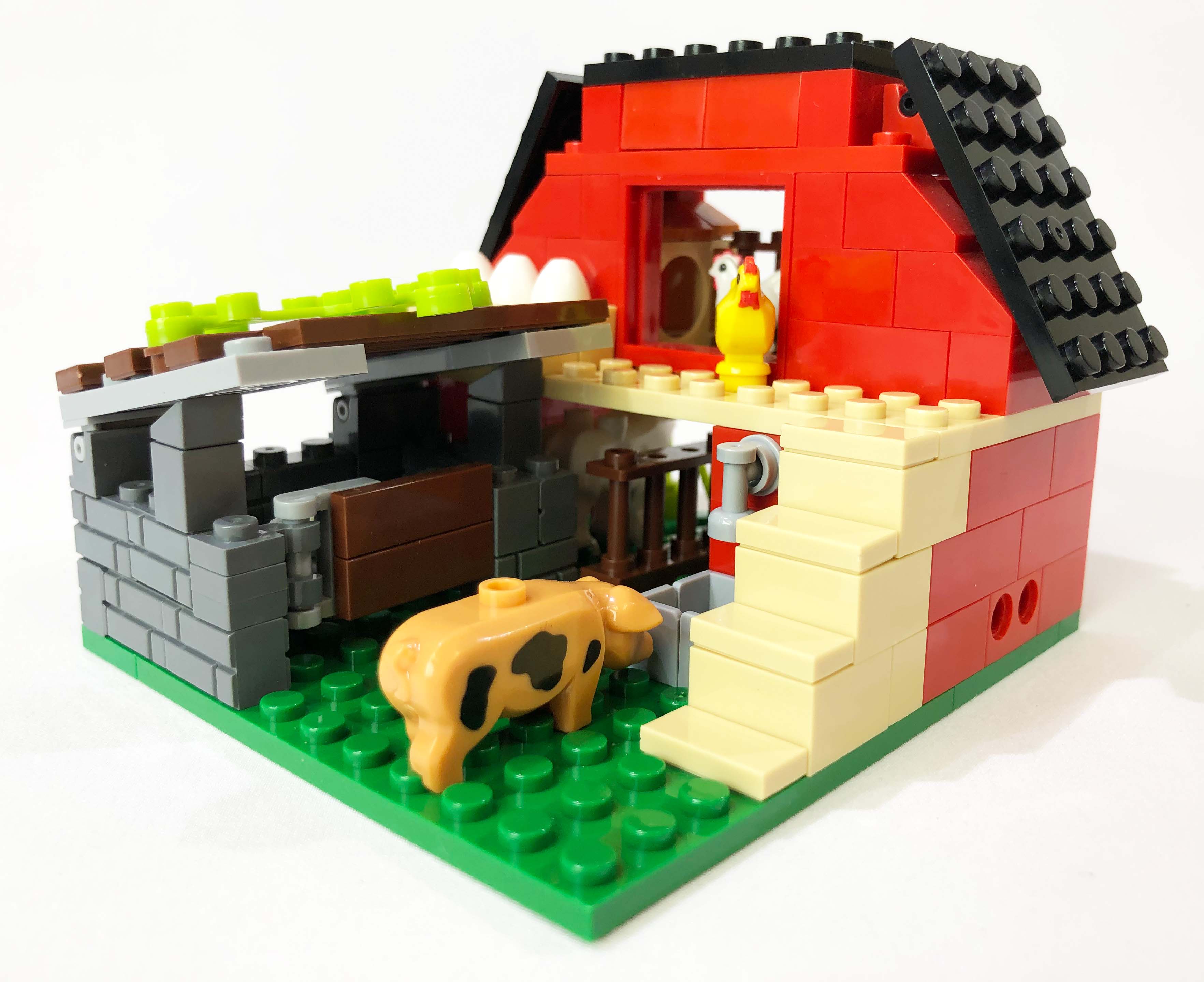 Mini City - The Barn Brick Set