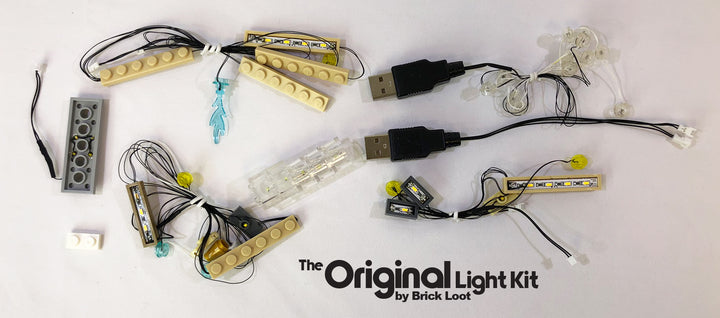 Brick Loot Light Kit LED strings, custom-designed for the LEGO Harry Potter Clock Tower set 75948.