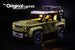 LEGO Land Rover Defender set 42110 with the Brick Loot LED Light kit installed.