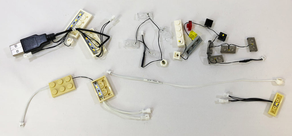 Brick Loot Light Kit LED strings, custom-designed for the LEGO Architecture Las Vegas Skyline set 21047.