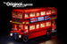 LEGO London Bus set 10258, brilliantly illuminated with the Brick Loot LED Light Kit.