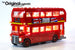 LEGO London Bus set 10258, brilliantly illuminated with the Brick Loot LED Light Kit.