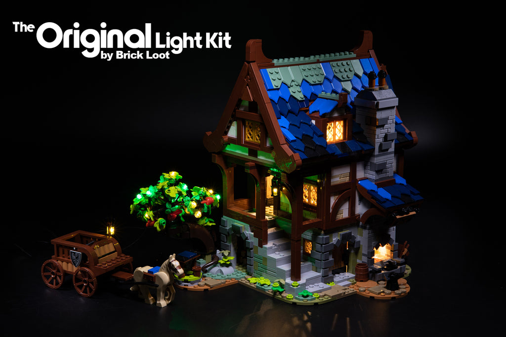LED Lighting Kit for LEGO Ideas Medieval Blacksmith 21325