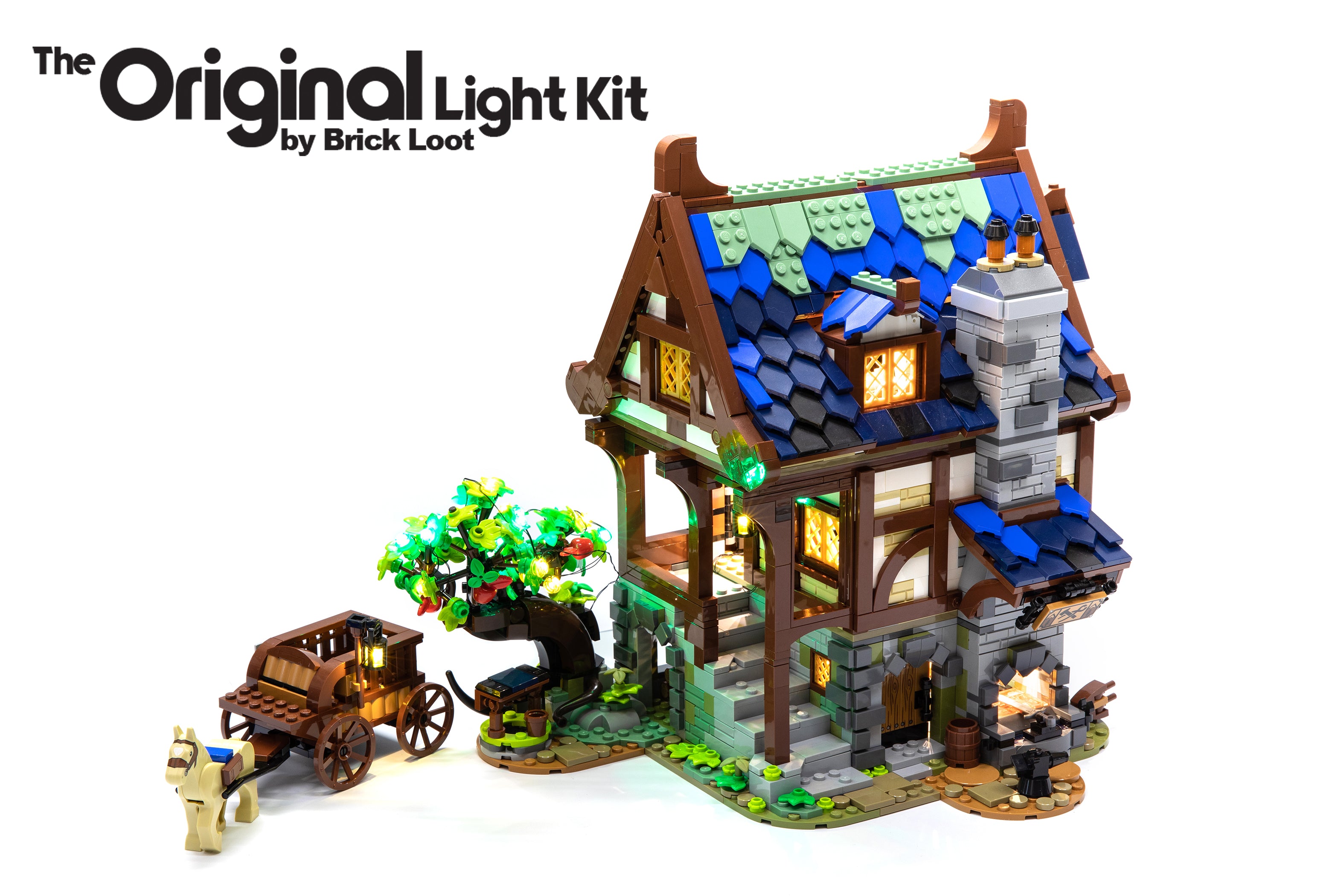 LED Lighting Kit for LEGO Ideas Medieval Blacksmith 21325