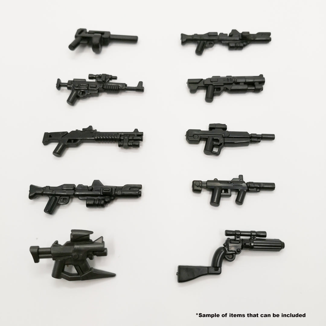 Minifigure Weapons - GOLD MEGA Pack - 90 Weapons and Accessories