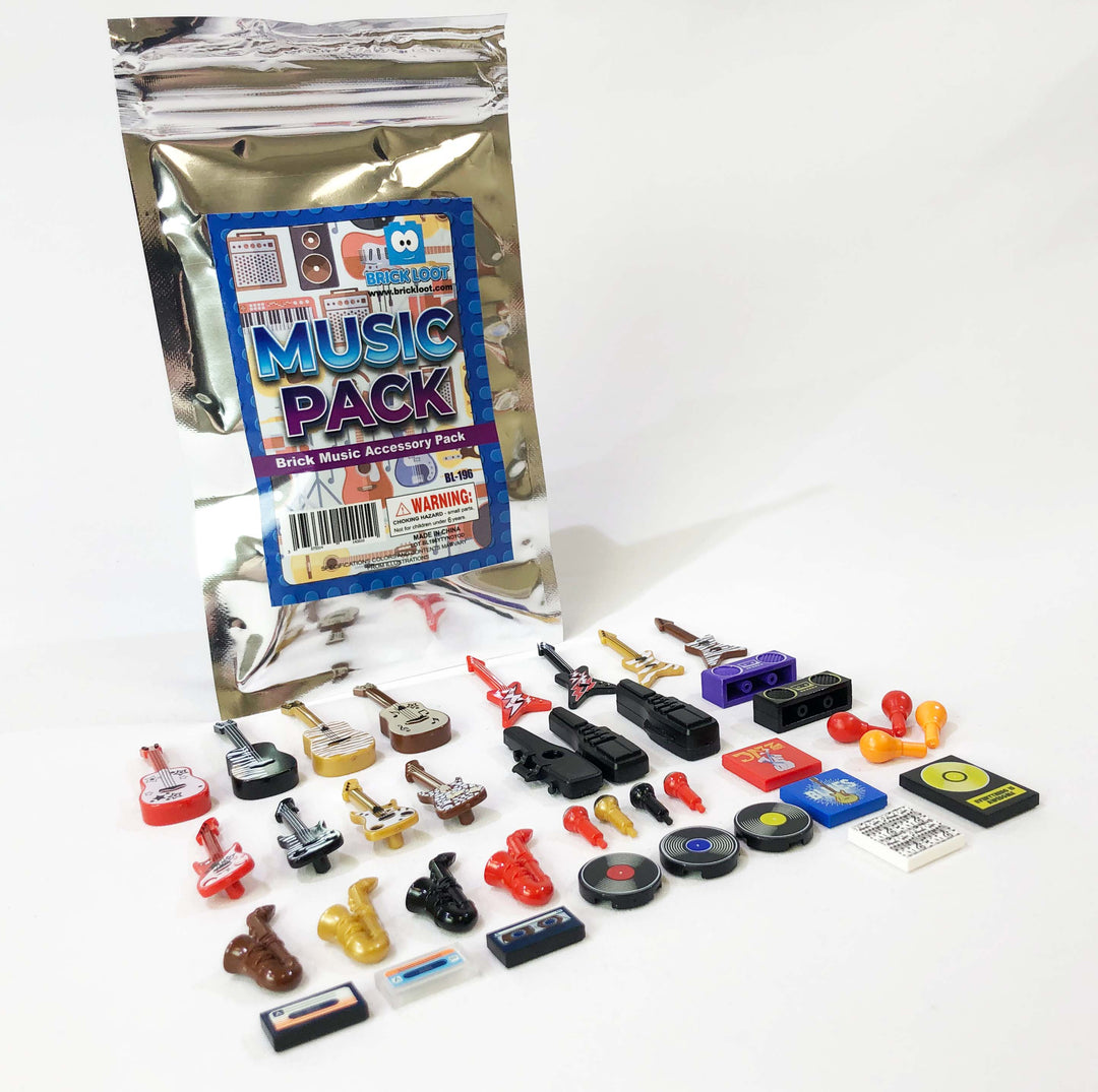 Music Accessory Pack - Major Brand Brick Compatible