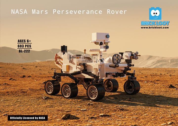 NASA Mars Perseverance Rover Brick Set - Officially Licensed by NASA
