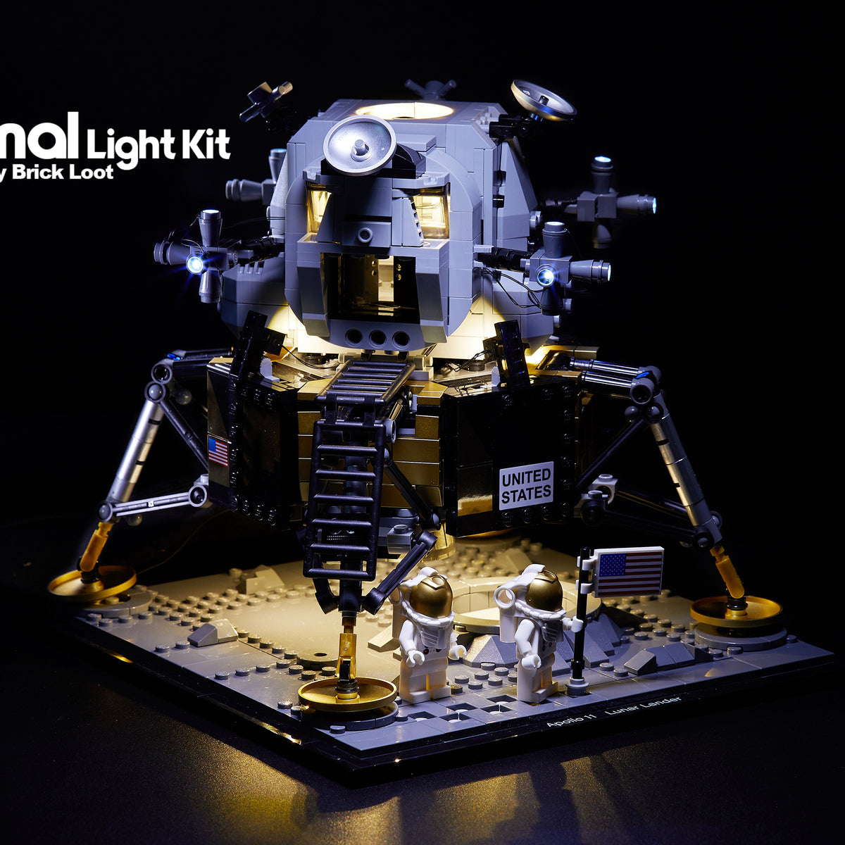 LED Lighting Kit for LEGO NASA Apollo 11 Lunar Lander (10266)