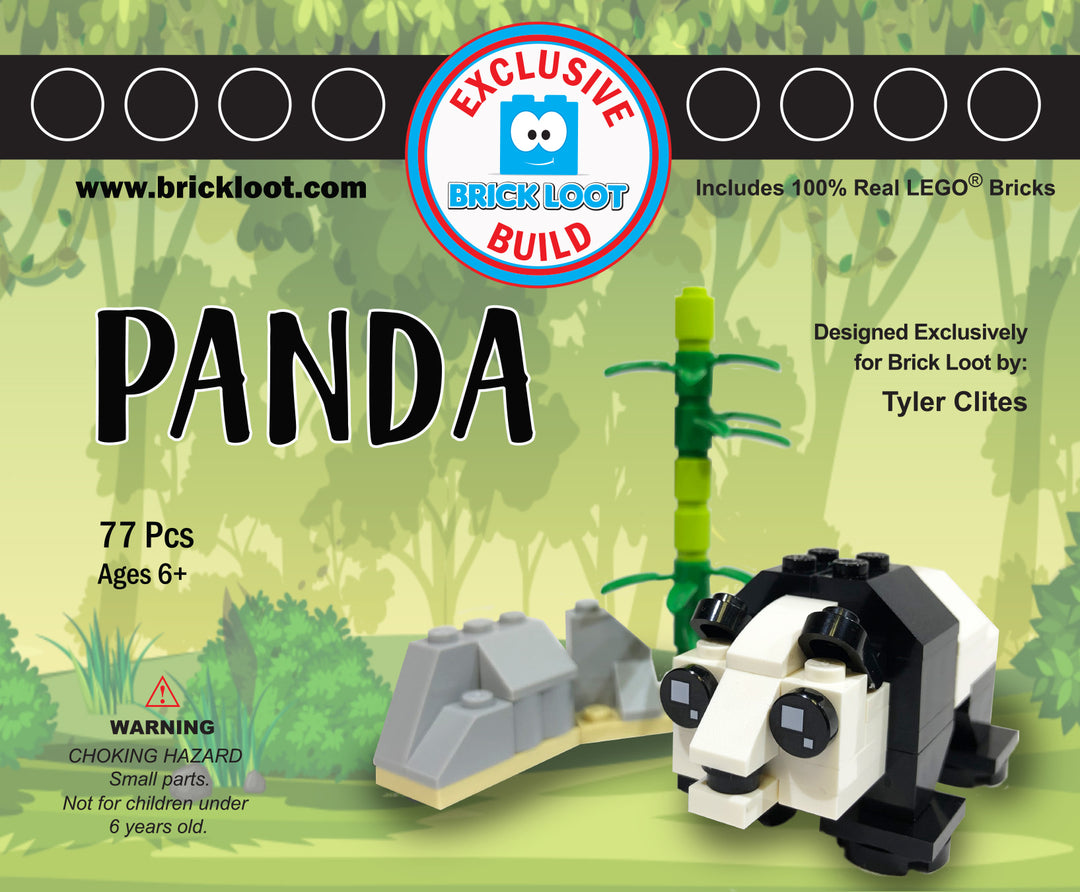 Exclusive Brick Loot Build Panda – 100% LEGO Bricks