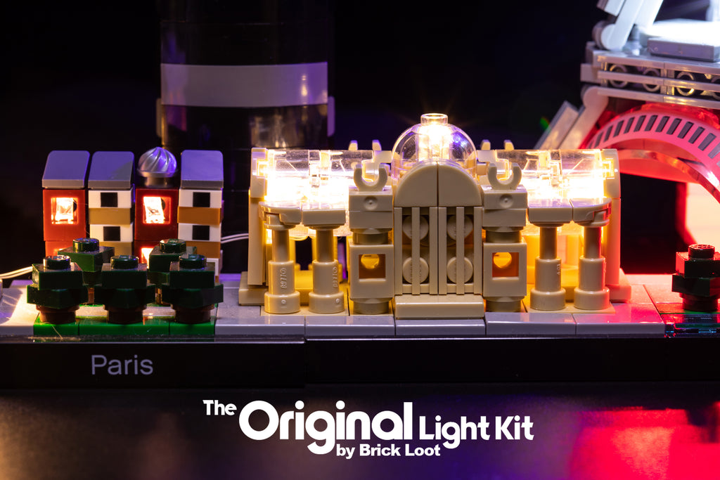 klistermærke Snor Anvendt LED Lighting Kit for LEGO Architecture Paris set 21044 – Brick Loot