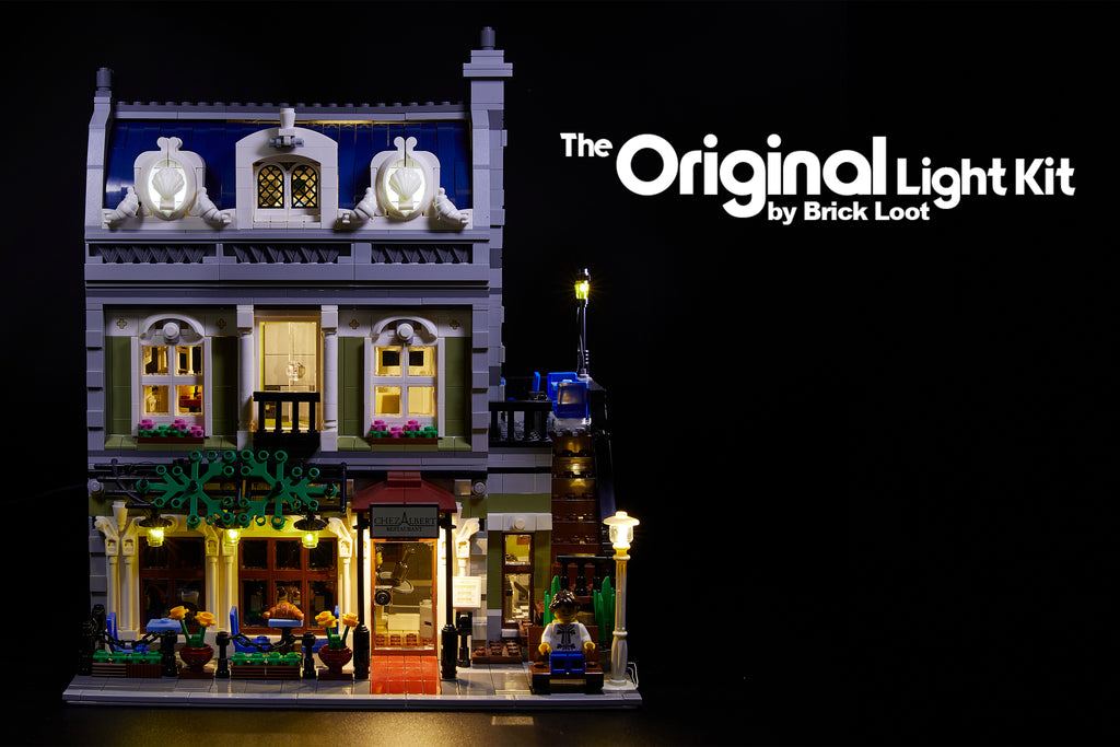 Brick Loot LED Lighting Kit for LEGO® Parisian Restaurant set 10243.