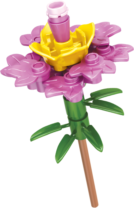 Brick Flower - Pink