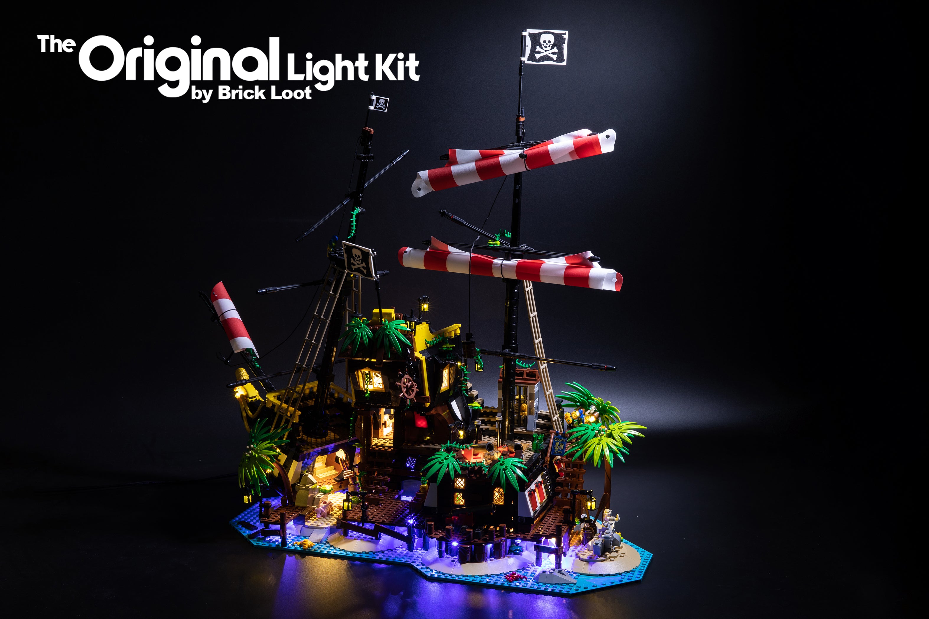 LED Lighting Kit for LEGO Ideas Pirates of Barracuda set 21322
