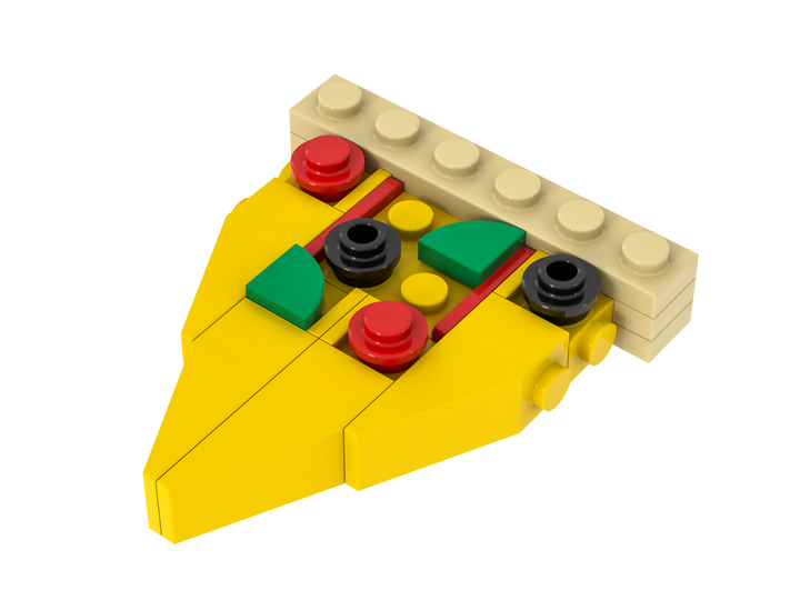 Exclusive Brick Loot Build Pizza Slice – 100% LEGO Bricks