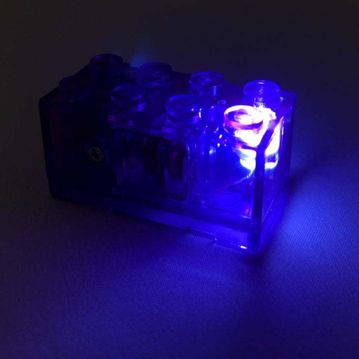 LED 2x4 Purple Battery Brick