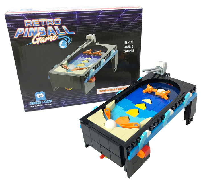 Retro Pinball Game Brick Set