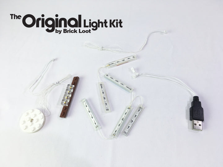 Brick Loot LED Light Kit strings, custom designed for the LEGO Ship in a Bottle set 21313.