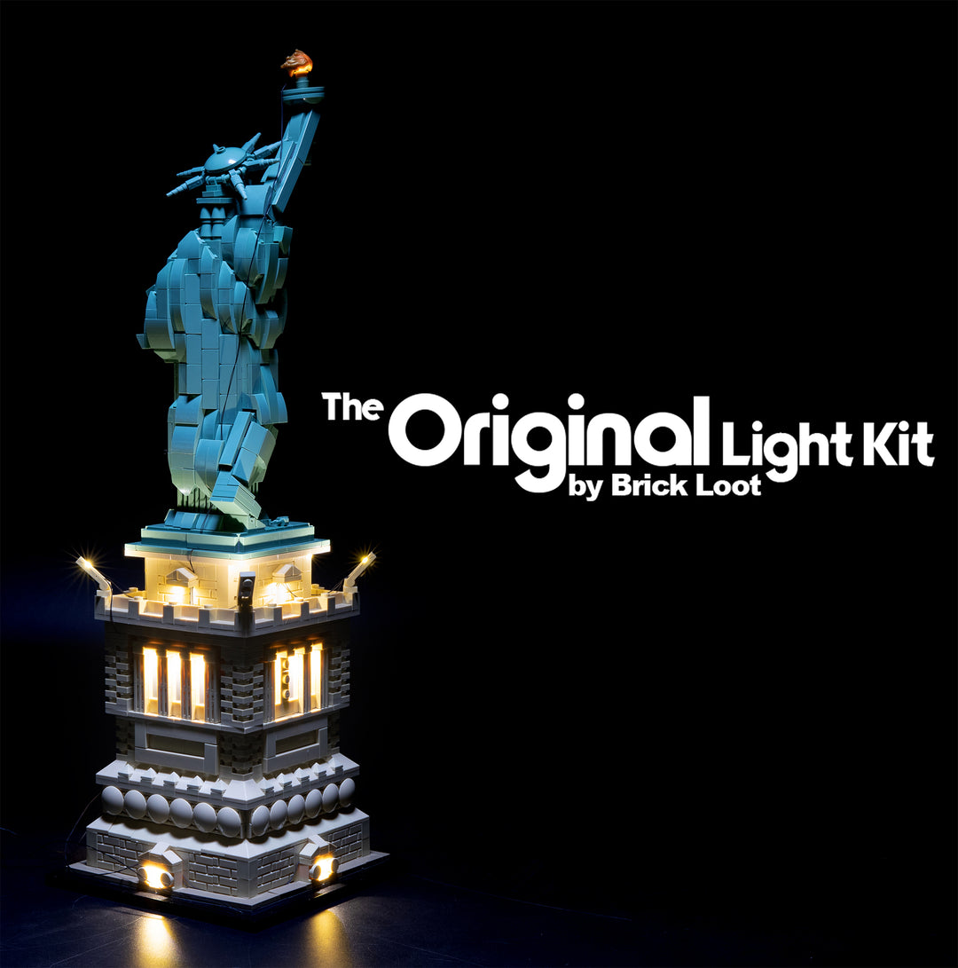 Statue Liberty Lego Instructions  Lego Statue Liberty Set - Light Kit Set  21042 - Aliexpress