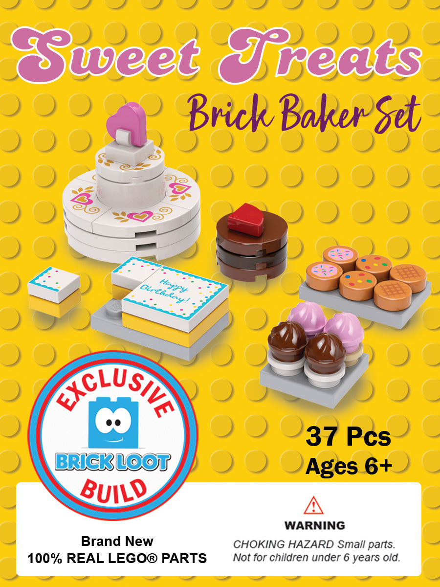 Exclusive Brick Loot Build Sweet Treats – 100% LEGO Bricks