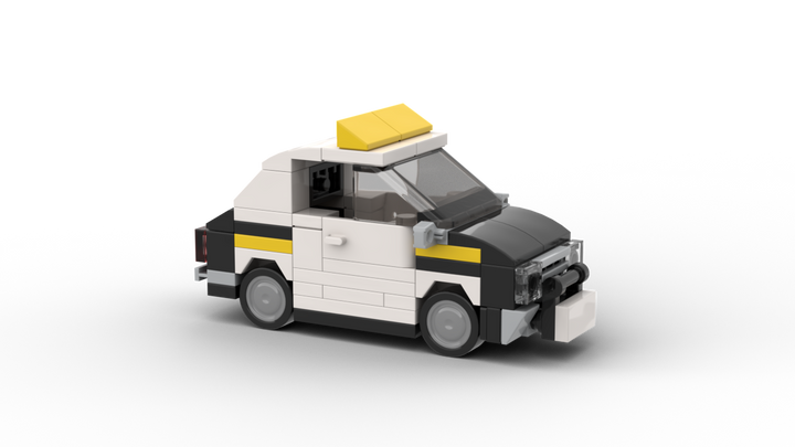 Exclusive Brick Loot Build 2-in-1 Taxi Cab or Police Car by Vadims Sendže – 100% LEGO Bricks