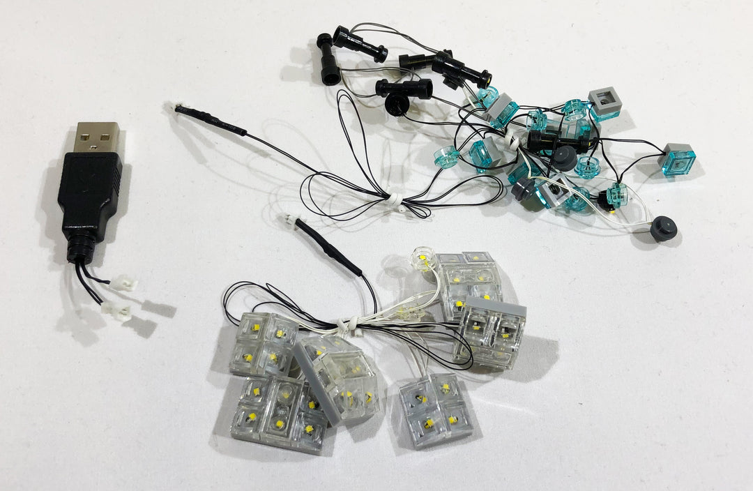 Brick Loot LED Light Kit strings, custom-designed for the LEGO Architecture Trafalgar Square set 21045.