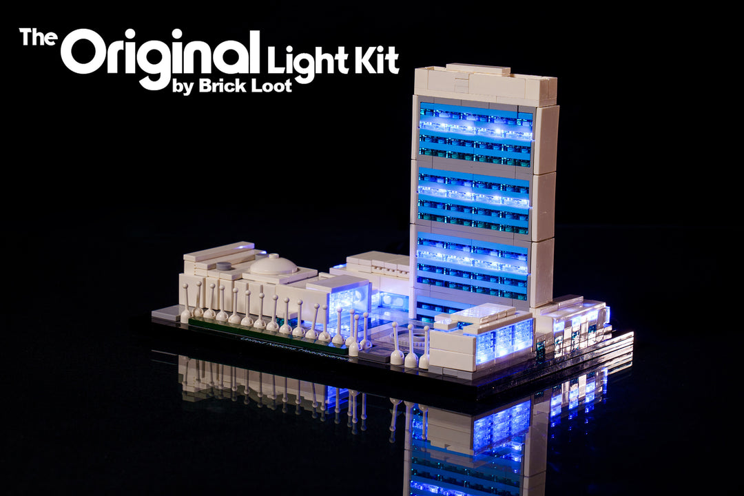 LED Lighting Kit for LEGO Architecture United Nations Headquarters set 21018