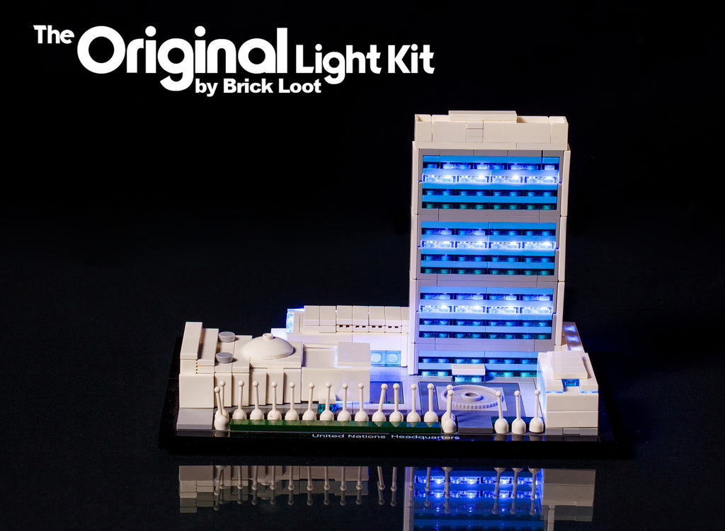 Så mange Industriel Invitere LED Lighting Kit for LEGO Architecture United Nations Headquarters set –  Brick Loot