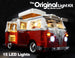 Brick Loot LED Lighting Kit installed on the LEGO VW Camper set 10220.